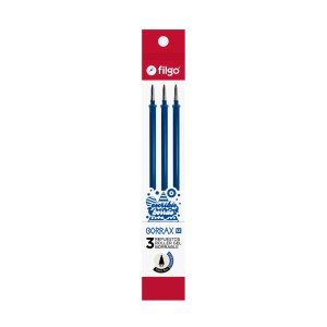 FILGO REPUESTO BOLIGRAFO BORRAX AZUL x 3u
